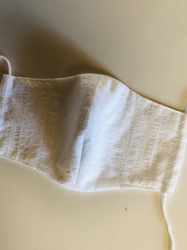 大人用立体型マスク 白の画像1枚目