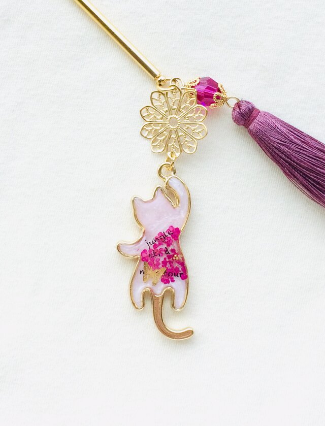 猫かんざし（ﾋﾟﾝｸ）