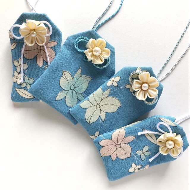 （大正浪漫レトロ水花）元巫女の花のお守り袋