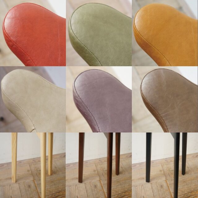 キッチンスツール マタ美 SH670 (ナチュラル×ブラウン) | iichi 日々の