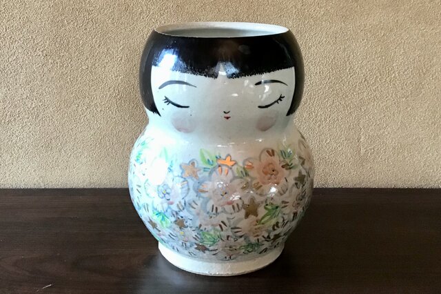 金彩おかっぱ 花器にも♫の画像1枚目