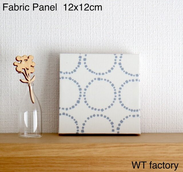 送料無料】12x12cmちいさなファブリックパネル【タンバリン柄