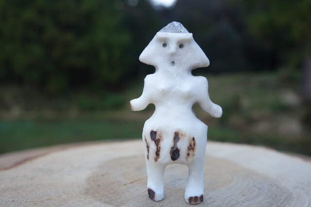 角偶】Y／鹿角から削り出した人形（ひとがた）／お守り | iichi 日々の