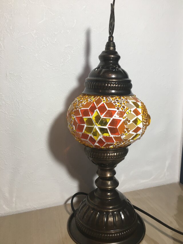 銅製 ハンドカットランプ 高さ約140cm 中東　 ペルシャ・イスラム・トルコ 銅製 ハンドカットランプ 高さ約140cm 中東 ペルシャ・イスラム