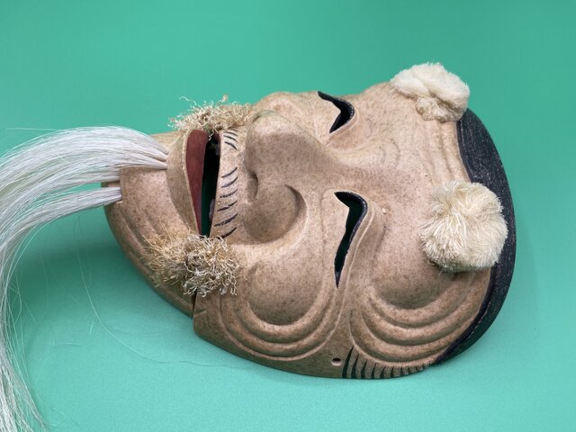 春画彫刻能面 翁 能面「翁」 | iichi 日々の暮らしを心地よく