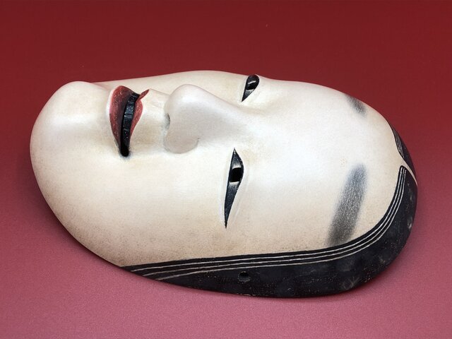 能面 小面 能面袋付き 美品(I1)