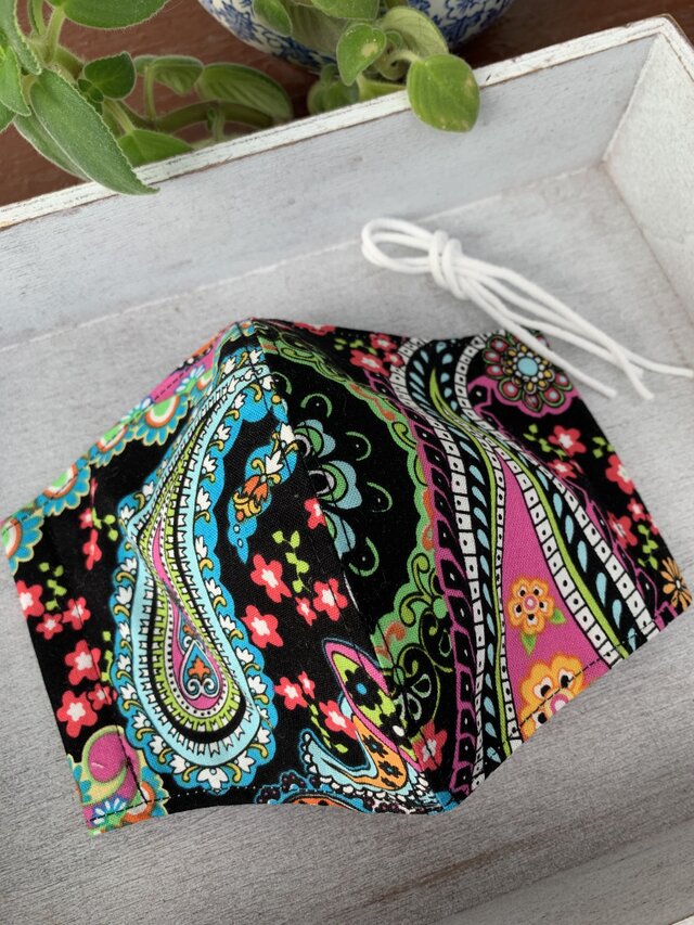 ■おしゃれな女性用マスク☆ペーズリー柄