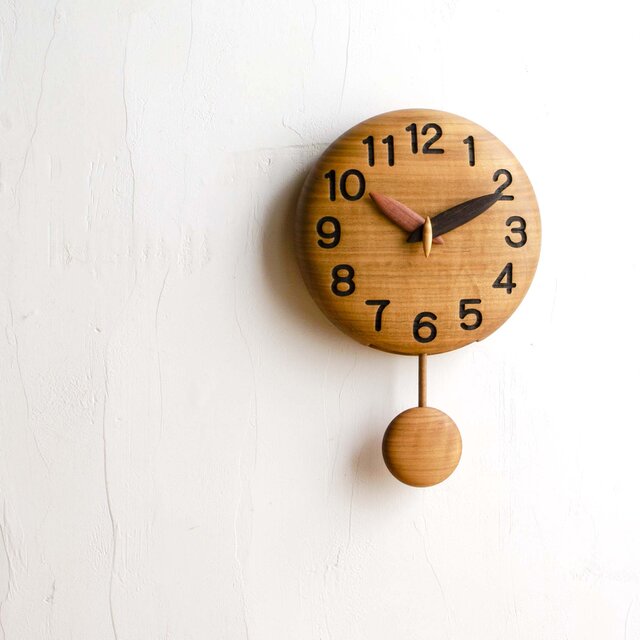 手作り木製振り子時計～（18cm） | iichi 日々の暮らしを心地よくする 