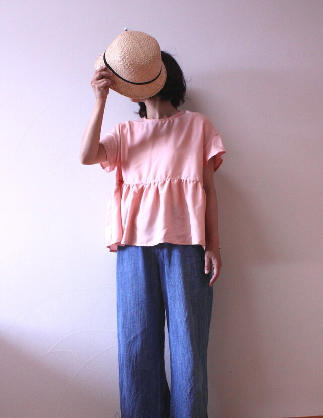 sale!  たっぷりギャザーのワイドプルオーバー