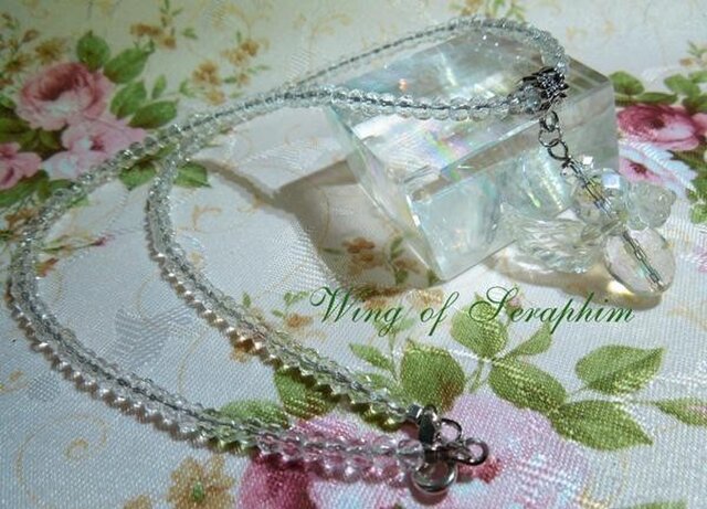 (SOLD)レインボーオーラ★エンジェル&ネックレス(SV925)の画像1枚目