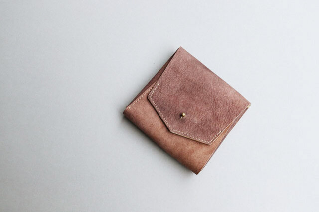 スクエア財布 BROWN (山羊革ヌバック)の画像1枚目