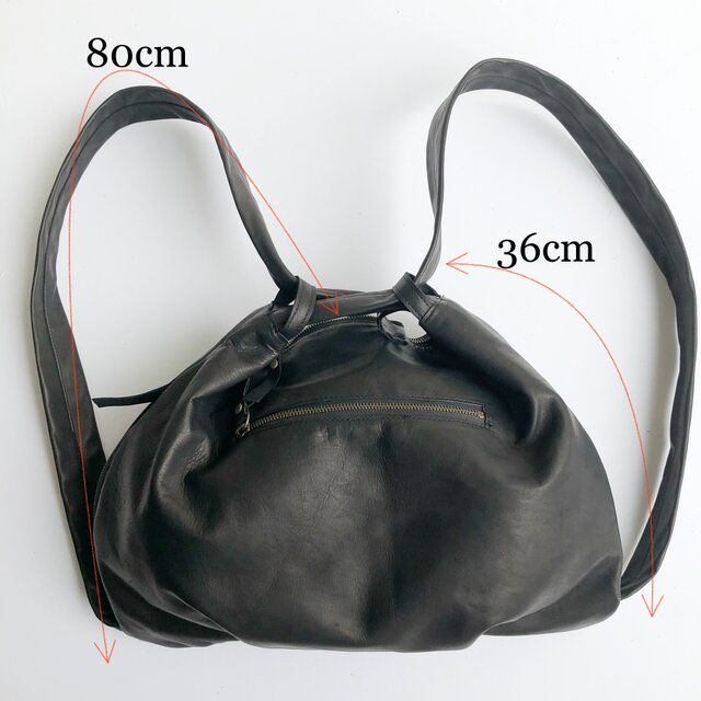 OURレザー持ち手の2wayリュック (ブラック) リュック レディース レザー おしゃれ キャンバス 帆布