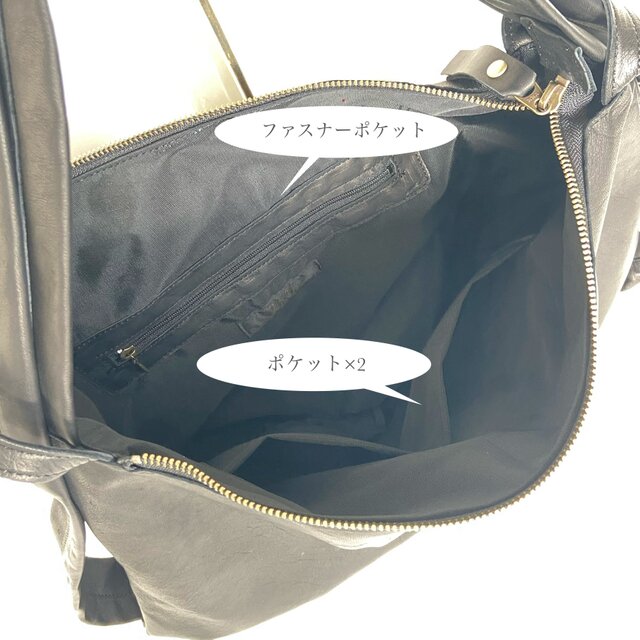 馬革＊ブラック＊ソフトで軽い2wayリュック＊A4収納可 | iichi 日々の