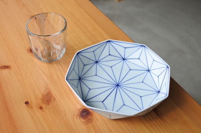 麻の葉 預け鉢(大)の画像1枚目