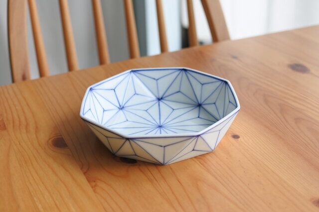 麻の葉 預け鉢(中)の画像1枚目