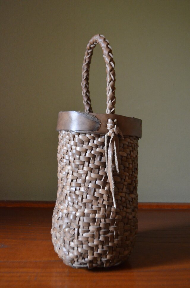 Leather Basket Bag 【Small】の画像1枚目