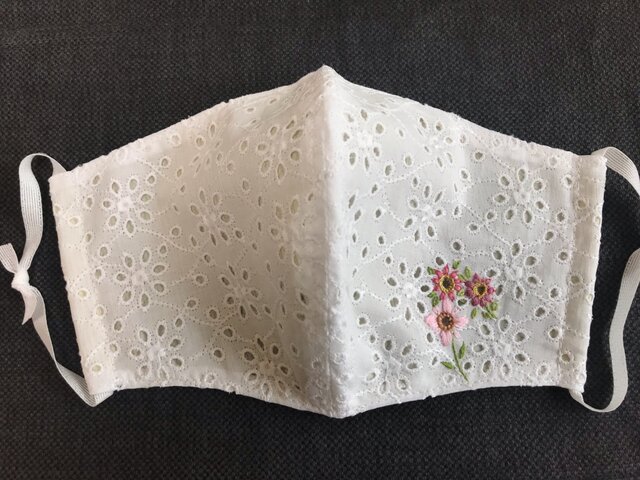 アウトレット 店舗 大阪 夏 新作！立体インナーマスク 刺繍レース 高島 