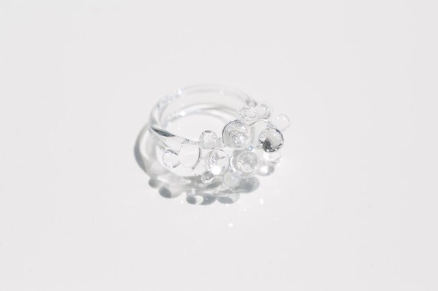 Glass bead リング クリアの画像1枚目