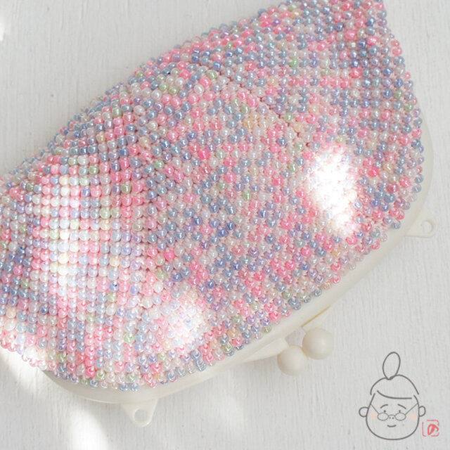 ばあば作☆キラキラプチバッグ（babypink・1163)