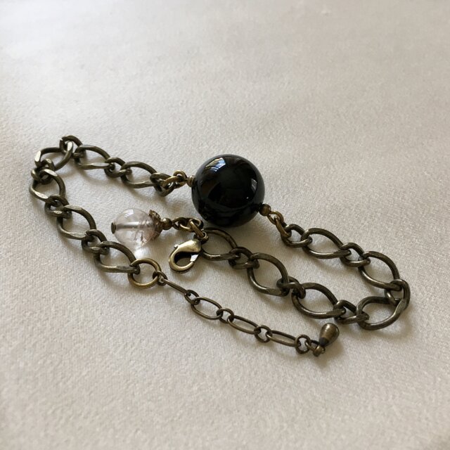 黒水晶のブレスレットの画像1枚目
