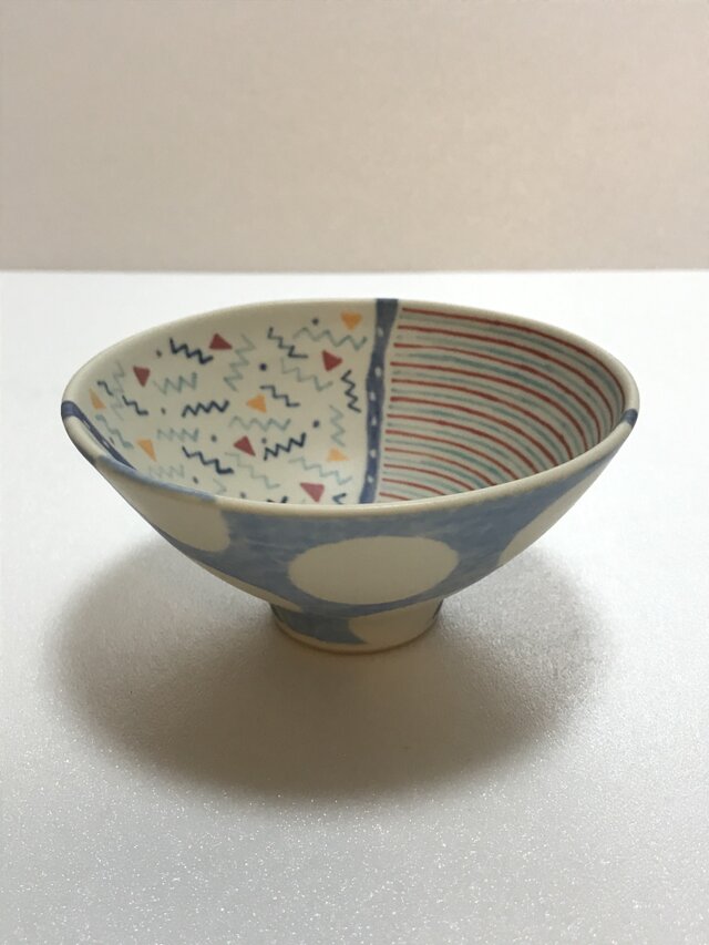 幾何学模様のお茶碗⑥