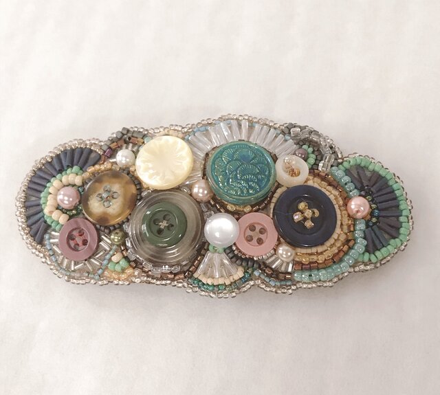 ビーズ刺繍のバレッタ3 Www Gigascope Net