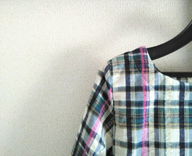 チェックのワンピース50の画像1枚目