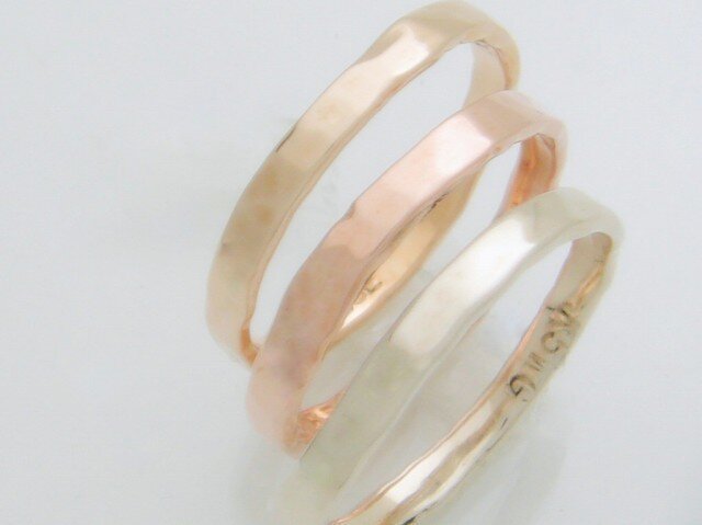 3ColorGold Ring "YellowGold【M】"の画像1枚目