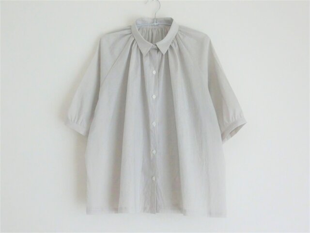 シフォンブラウス light grayの画像1枚目