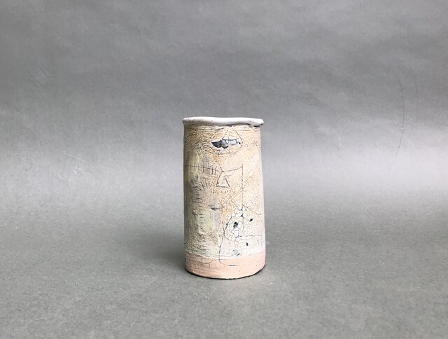 化粧かき落とし文様 花器 50の画像1枚目