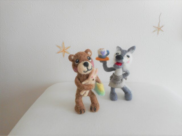 ちょっとおでかけ♪クマさん オブジェの画像1枚目