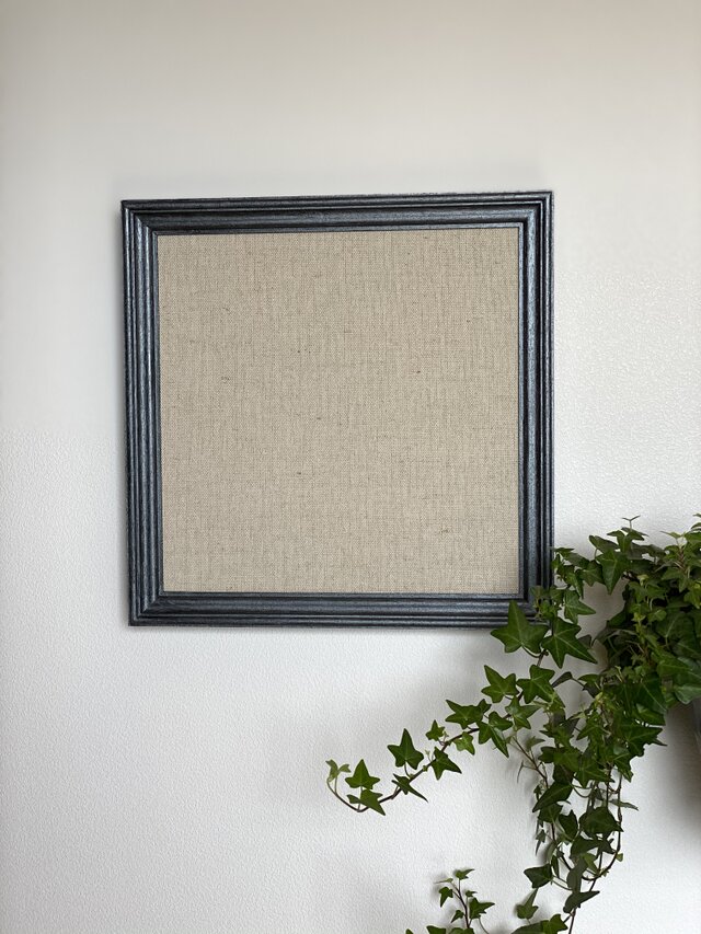 壁に貼る 軽量キャンバス 額縁セット シルバー | iichi 日々の