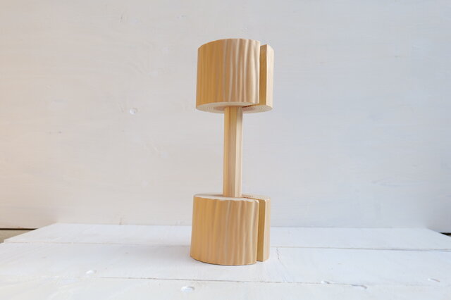 Wood Interior オブジェ／木のダンベル | iichi 日々の暮らしを