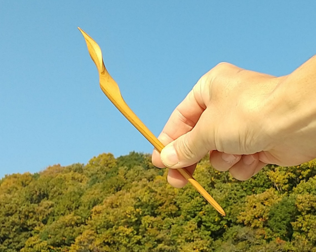 欅(けやき)の木のかんざし「ねじり」の画像1枚目