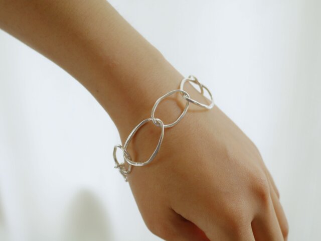 再販まるまる シルバーブレスレット ※ミナコ様専用の画像1枚目