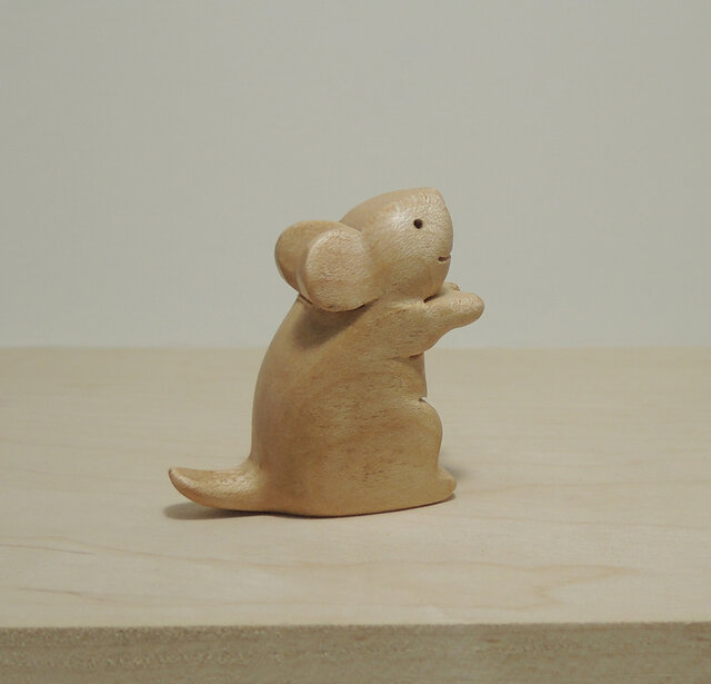 ハンドメイド小さい置物 小さなネズミの置物 №5 | iichi 日々の暮らしを心地よくする