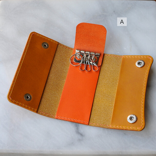 カラーサンプル】 車の鍵が入るキーケース① | iichi 日々の暮らしを