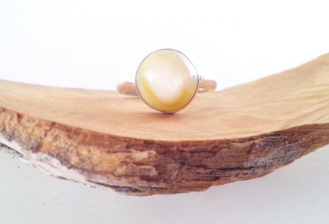 月の石/猫目の石 天然キャッツアイ ムーンストーン リング | iichi