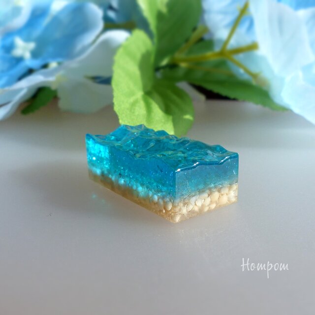 海の欠片ネックレス ホムポムの画像1枚目
