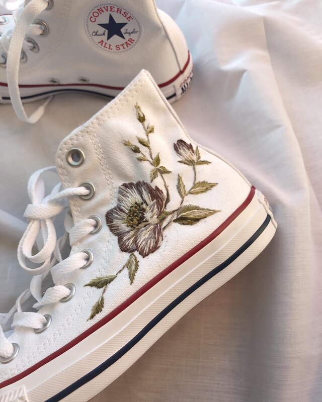 converse 手刺繍のカスタマイズの画像1枚目