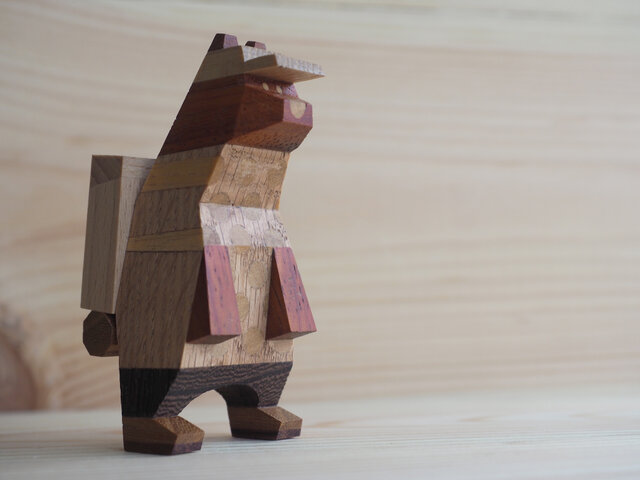 animal hikers : type BEAR / size : SS / 山登りのクマ1の画像1枚目