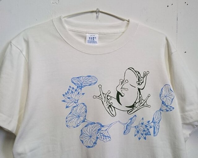 カエルTシャツ adult / ひっくりカエル | iichi 日々の暮らしを