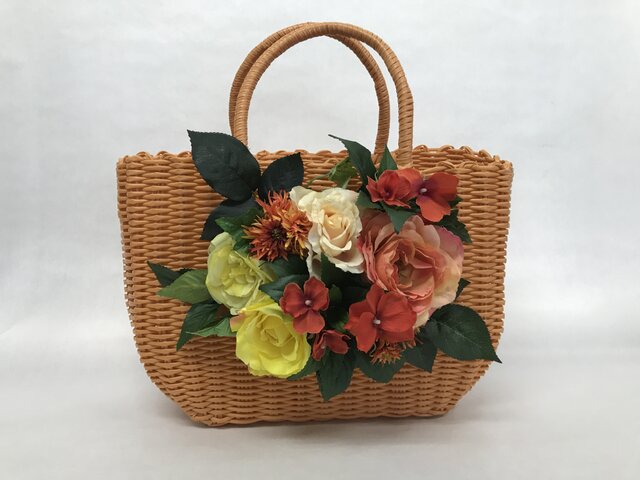 チチニューヨーク お花が可愛いかごバッグ チチニューヨーク お花が可愛いかごバッグ