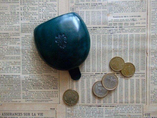 【受注製作】ポルタモネーテ(コインケース)/GREENの画像1枚目