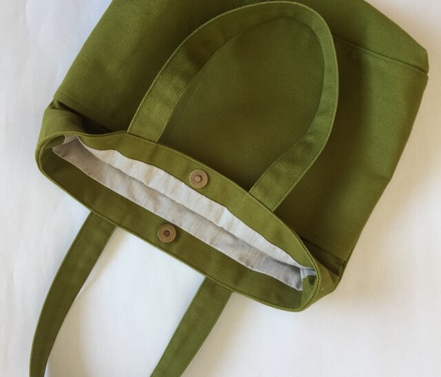 オリーブグリーン 8号帆布 トートバッグ | iichi 日々の暮らしを