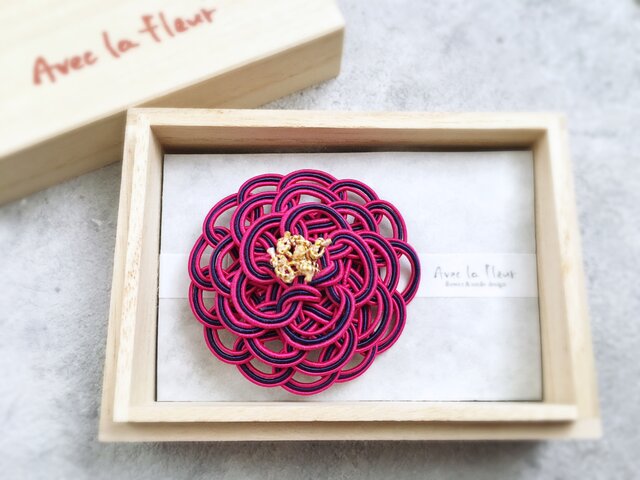 蓮花戯水　組紐　ピンク色　1本 Amazon | 京水引工芸 蓮 花 | 水引 | 文房具・オフィス用品