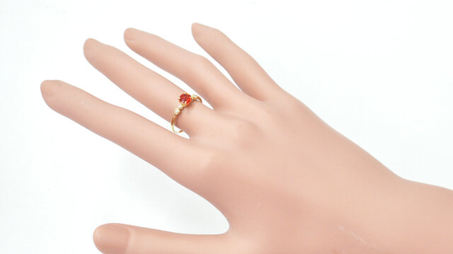 K18 ファイアーオパール ダイヤ リング BY0766 | iichi 日々の暮らしを