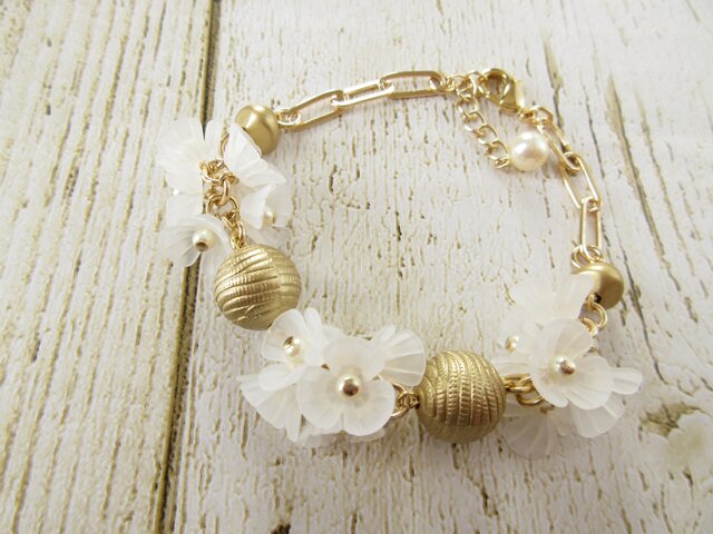 Bracelet お花 (B0355)の画像1枚目