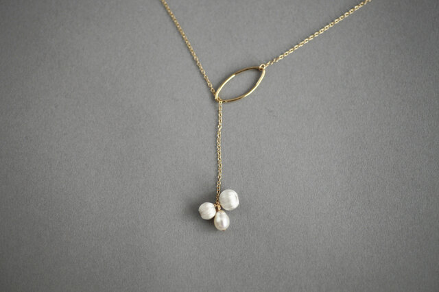 CN-008 lariat necklace mitsubuの画像1枚目