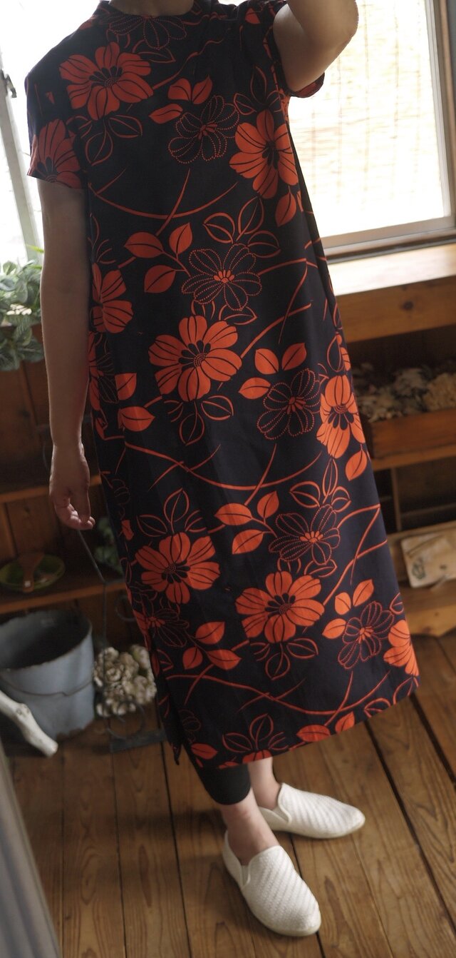 浴衣からスタンドネックワンピースの画像1枚目
